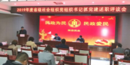 省民政廳召開(kāi)省級(jí)社會(huì)組織 黨支部書(shū)記抓黨建述職評(píng)議會(huì)